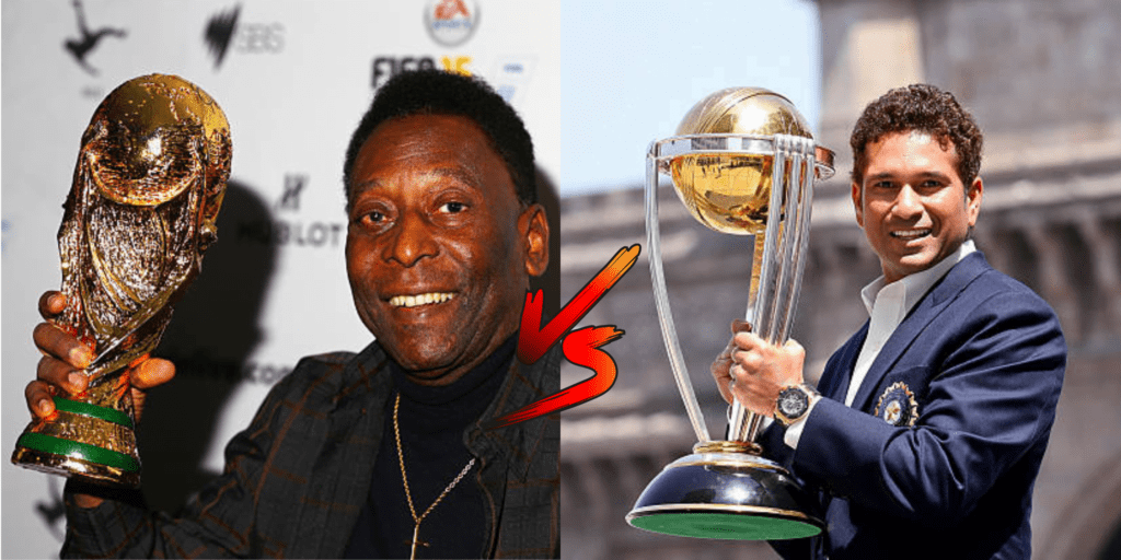 Most Popular Football Legends Vs Cricket Legends in the world