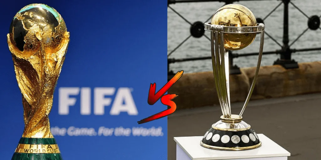 Football Vs Cricket World Cup Battle in the world