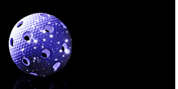 A Floorball ball is an example of Floorball equipments