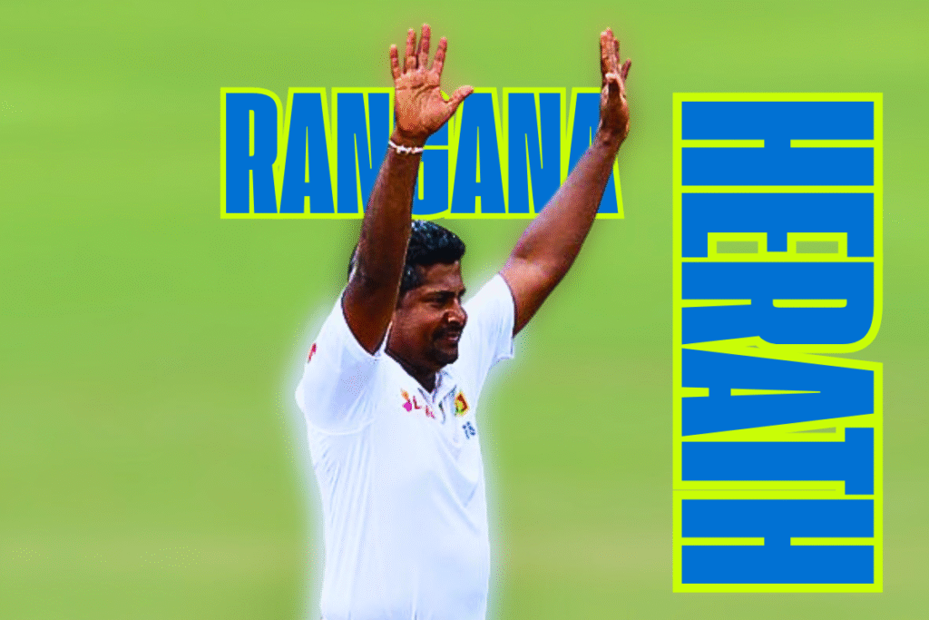 Rangana Herath of Sri Lanka.