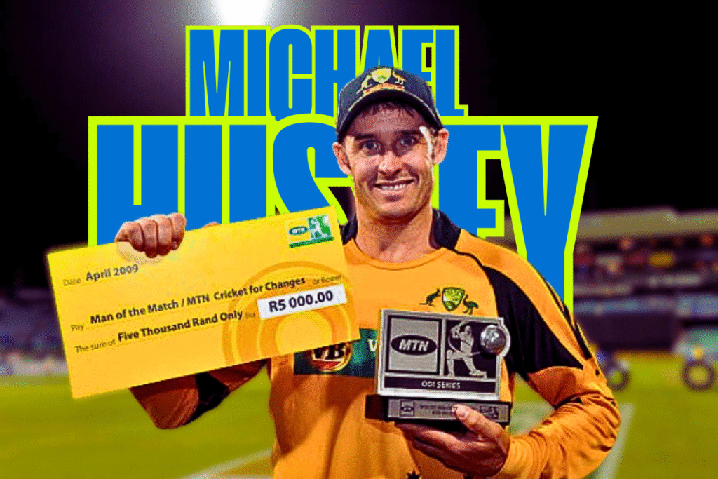 Michael Hussey of Australia.