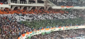 football crowd in India