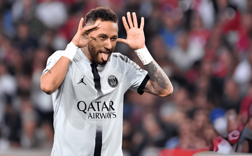 Fifth goal of Neymar Sets Off Wild Celebrations as PSG Rout Montpellier.