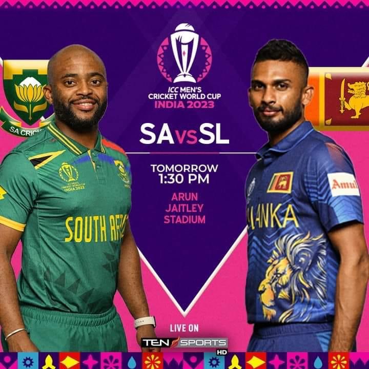 South Africa Vs Sri Lanka Live Icc Cricket World Cup 2023 Sports Dribble 6682