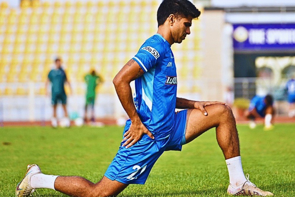 One of the best defenders in ISL Aakash Sangwan of FC Goa.