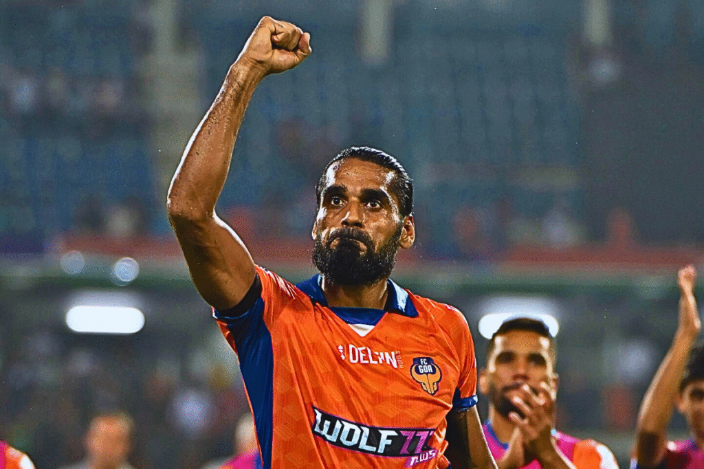 One of the best Indian defenders Sandesh Jhingan of FC Goa.
