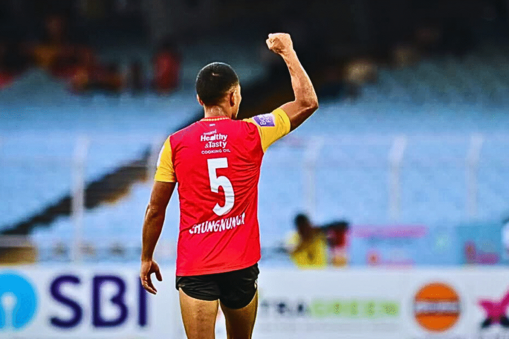 one of the best defender in India Lalchungnunga of East Bengal FC.