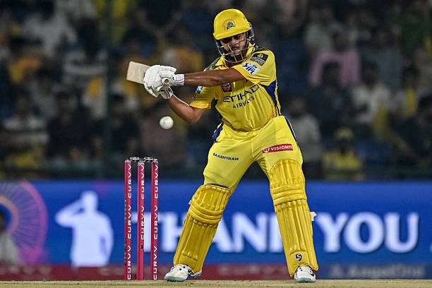Emerging batsman Ayush Mhatre of Chennai Super kings playing shot.