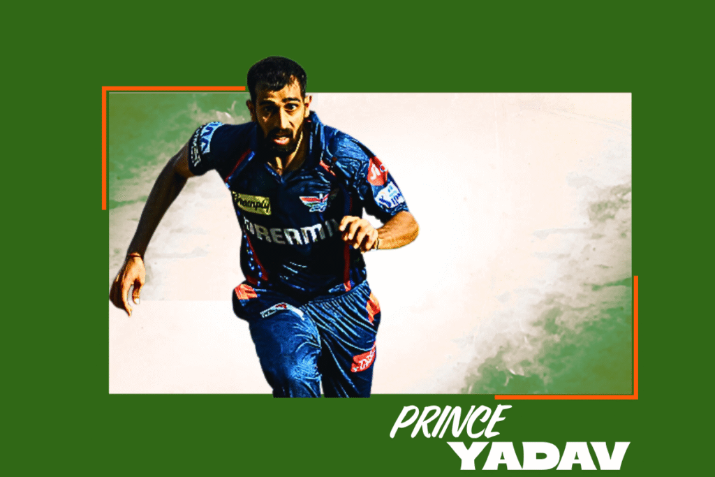One of the new Indian bowlers Prince Yadav of Lucknow Super Giants.