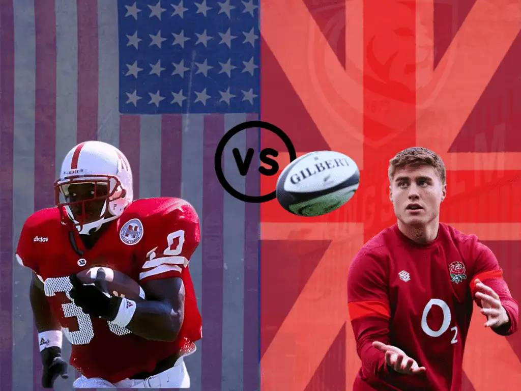 American football vs Rugby difference.