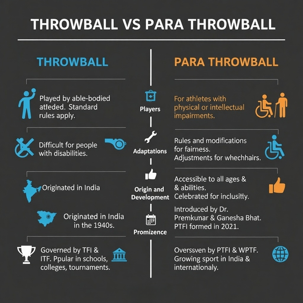 Throwball vs Para throwball.