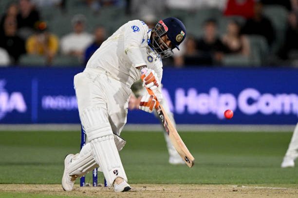 India vs. Australia Day 2: Rishabh Pant of India hit a four.