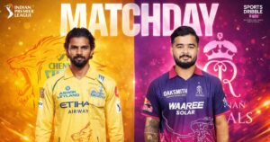 Rajasthan Royals vs Chennai Super Kings faceoff at IPL 2026.