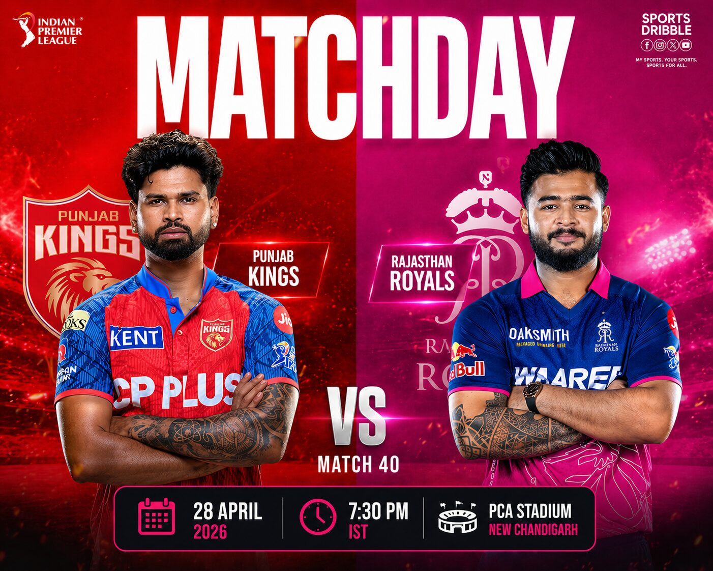 Punjab Kings vs RajasthaRajasthann Royals