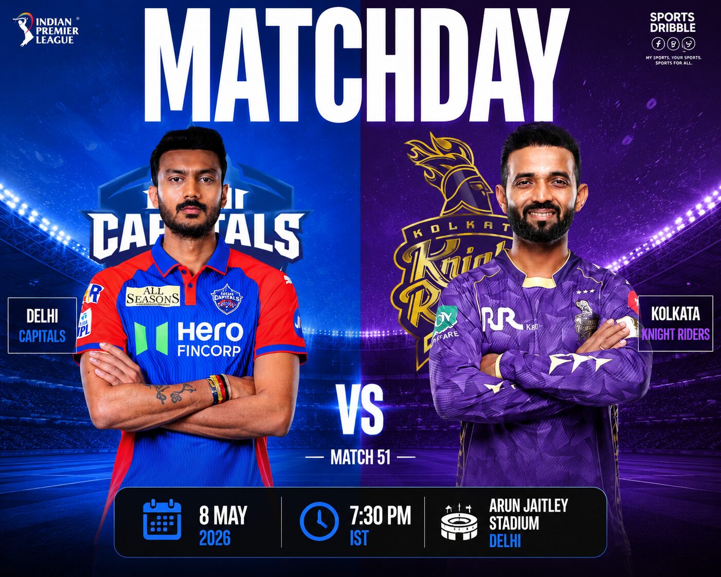 Delhi Capitals vs Kolkata Knight Riders 2026 Preview: Stats, Timeline, & Where to Watch