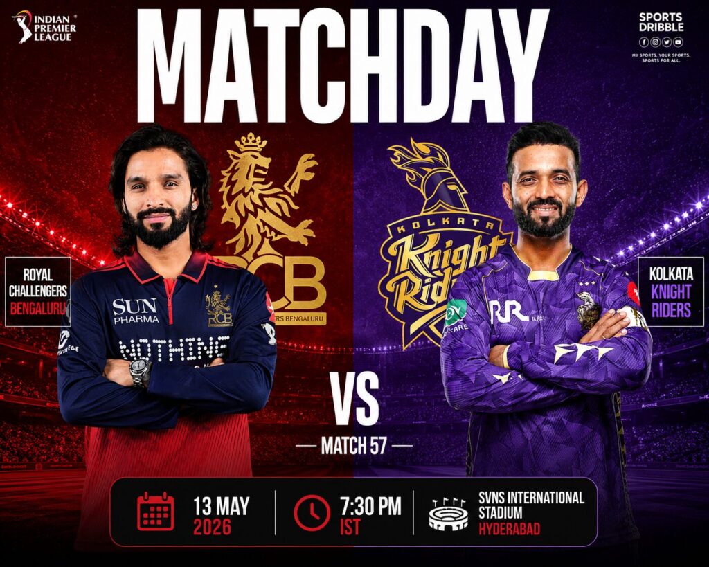 Royal Challengers Bengaluru vs Kolkata Knight Riders