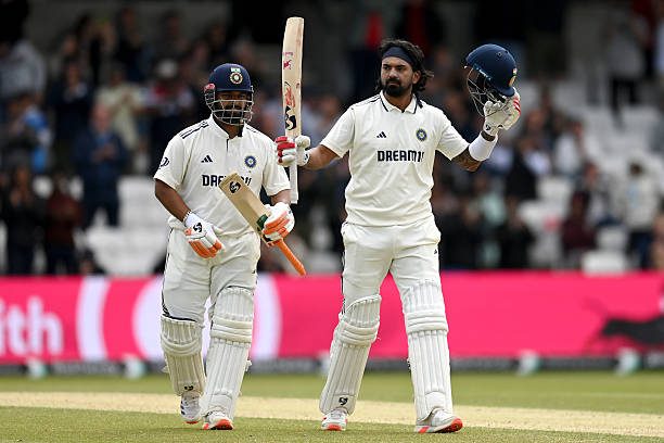 KL Rahul and Rishabh Pant celebrates their century because of that England needs 350 runs to win in day 5.