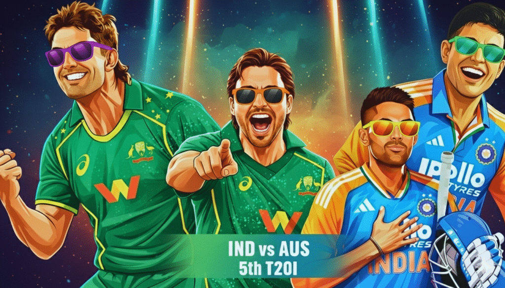 Indian and Australian players are ready for the India vs Australia 5th T20I at Gabba.