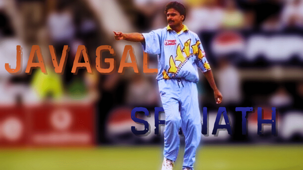 One of the Indian fast bowlers Javagal Srinath.