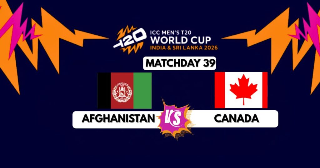 AFG vs CAN T20 World Cup 2026 Prediction.