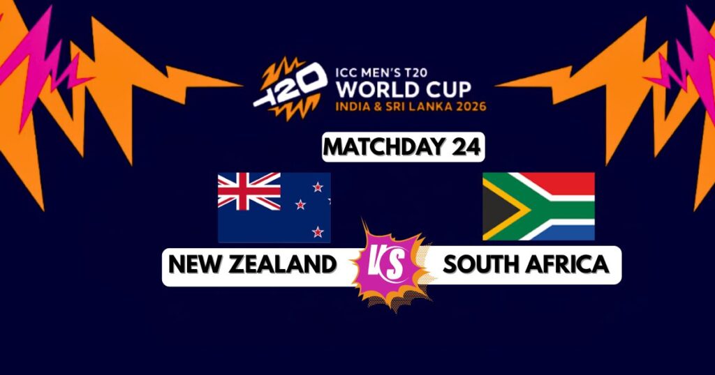 New Zealand vs South Africa T20 world cup 2026.