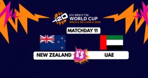 NZ vs UAE match on T20 World Cup 2026.