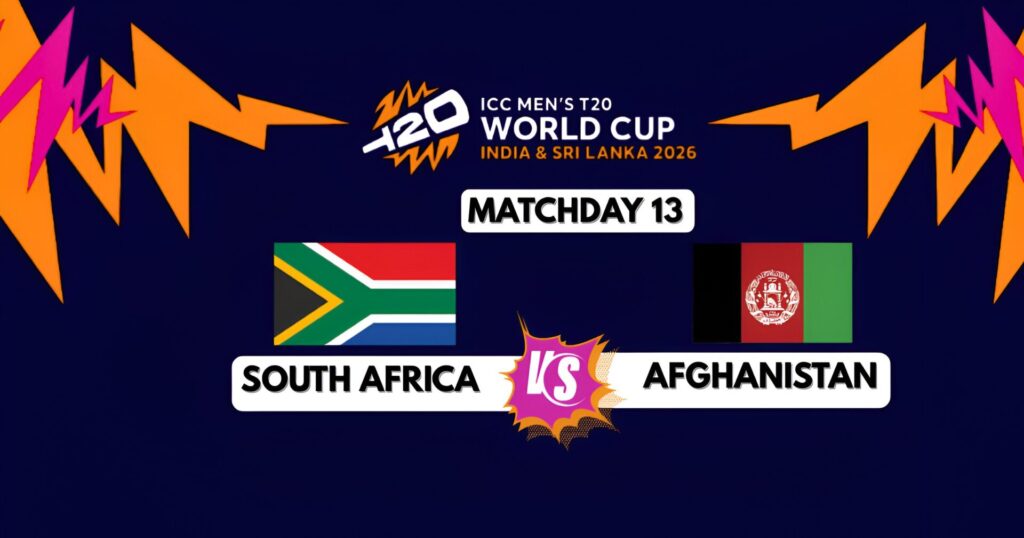 SA vs AFG t20 world cup