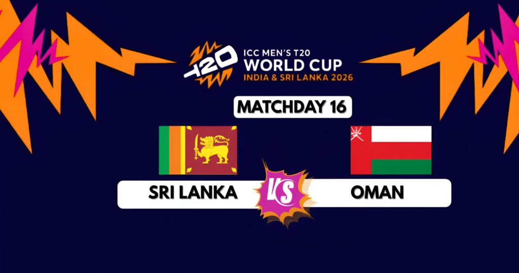 SL vs Oman t20 world cup