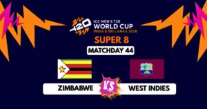 Zimbabwe vs West Indies super 8 prediction.