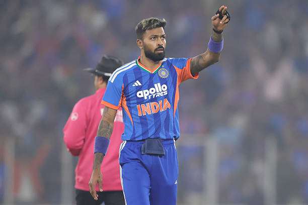 Hardik Pandya of India. 