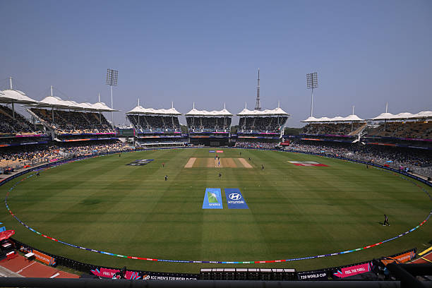 MA Chidambaram Stadium view in Chennai.