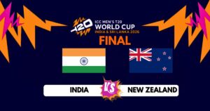 IND vs NZ Final 2026 on Sunday at Narendra Modi Stadium.