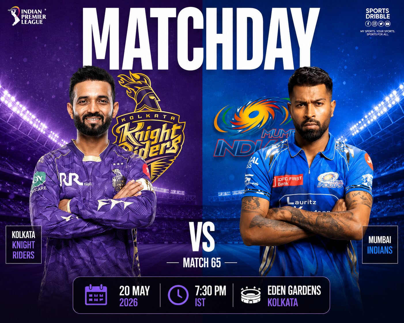 Kolkata Knight Riders vs Mumbai Indians 2026 Preview Live: Timeline, Playing11, Stats & Where to Watch