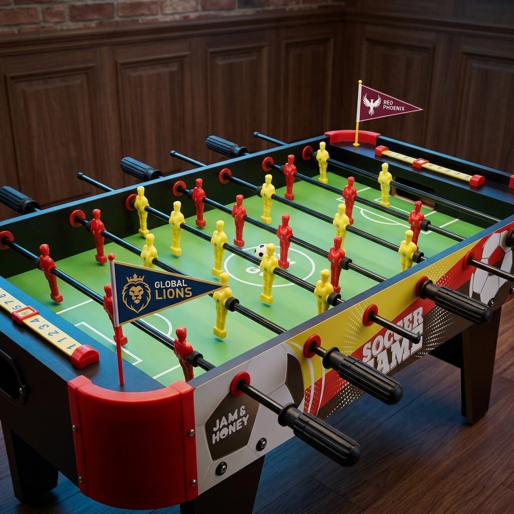 Jam & Honey Foosball Table Game for Kids 6+ Years.