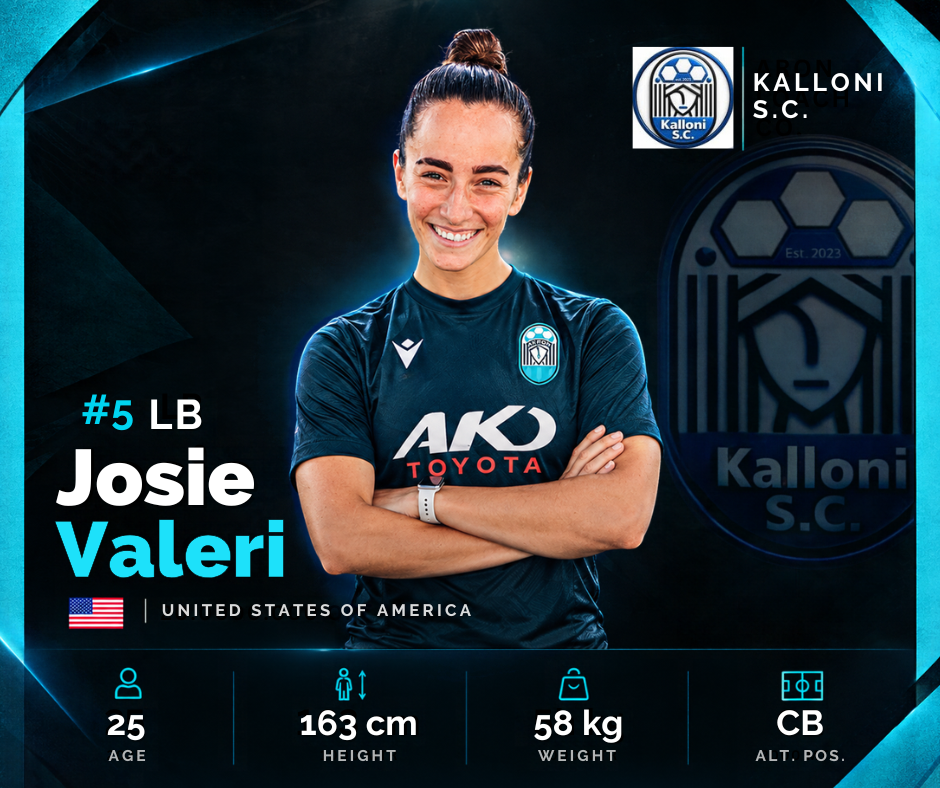 Josie Valeri's soccer career