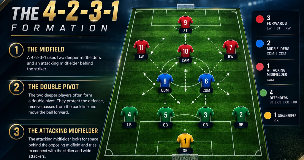 soccer midfielder position
